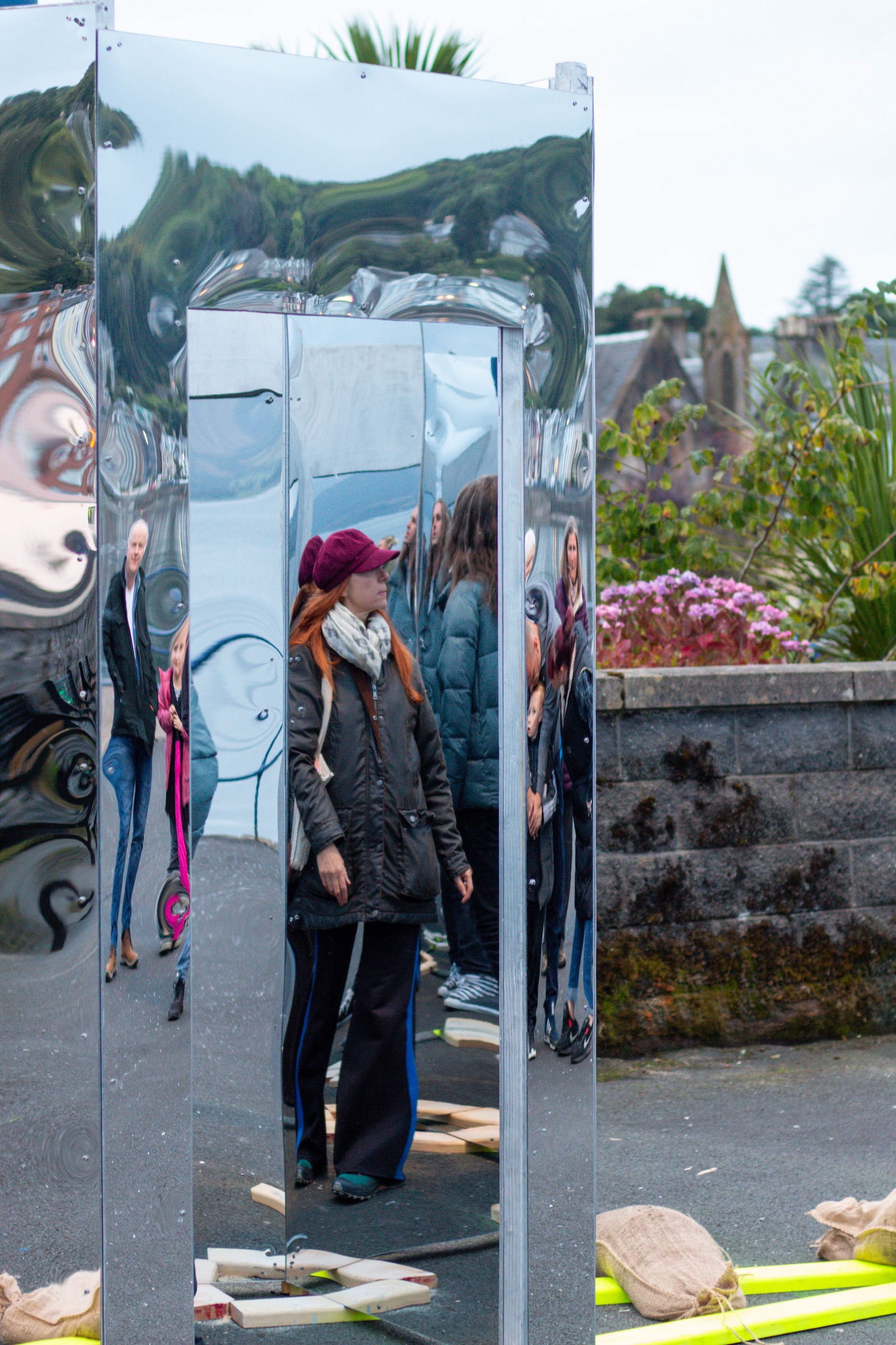 community artworks by artist luke winter for reflect project installed in rothesay